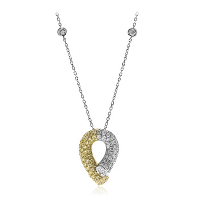 Gouden halsketting met gele S12 diamanten (CIRARI)