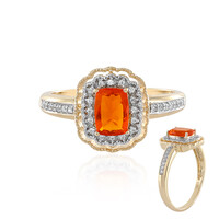 Gouden ring met een Cherry Opaal