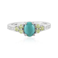 Zilveren ring met een Tyrone Turkoois