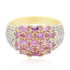 Gouden ring met roze saffieren (Remy Rotenier)