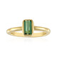 Zilveren ring met een groene Benedito toermalijn(Adela Silber)