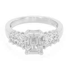 Zilveren ring met een gosheniet