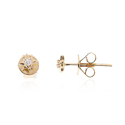 Gouden oorbellen met Loepzuivere (F) Diamanten (LUCENT DIAMONDS)