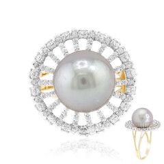 Gouden ring met een Tahiti parel (TPC)