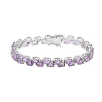 Zilveren armband met amethisten
