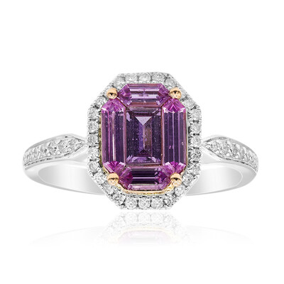 Gouden ring met roze saffieren (CIRARI)