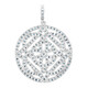 Zilveren hanger met Fancy diamanten