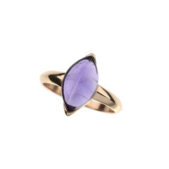 Zilveren ring met een amethist