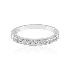 Gouden ring met witte saffieren