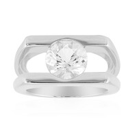 Zilveren ring met een Herkimer Kwarts (Pallanova)