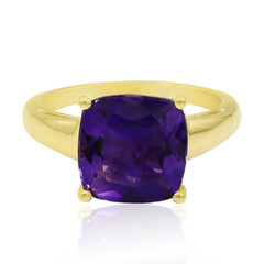 Gouden ring met een Uruguay amethist