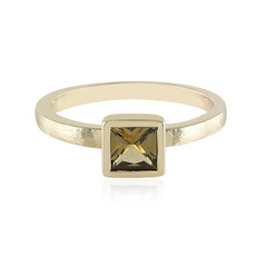 Gouden ring met een onverhitte gele tanzaniet (Adela Gold)