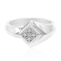 Zilveren ring met I1 (G) Diamanten