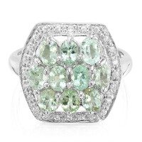Zilveren ring met Paraiba toermalijnen