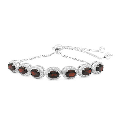 Zilveren armband met Mozambique granaten