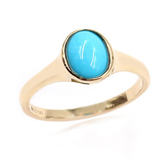 Gouden ring met een Sleeping Beauty Turkoois