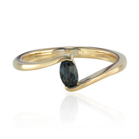 Gouden ring met een Teal Queensland Sapphire (Mark Tremonti)