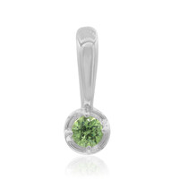 Zilveren hanger met een Madagaskar Demantoid (John Ferry)