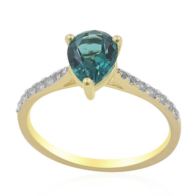 Gouden ring met een Braziliaanse indoliet