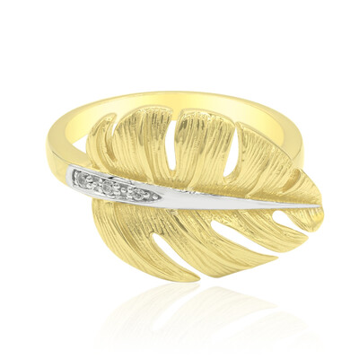 Zilveren ring met een zirkoon
