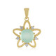Zilveren hanger met een Aqua Chalcedoon