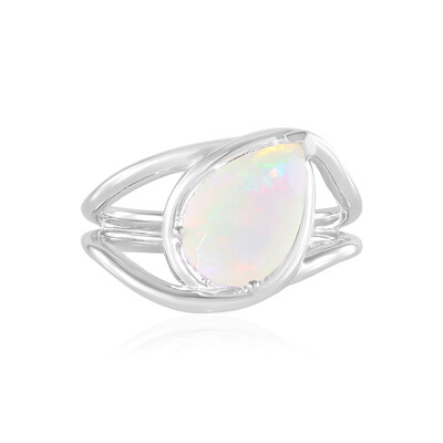Zilveren ring met een AAA Welo-opaal (de Melo)