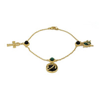 Zilveren armband met een zwarte onyx