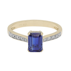 Gouden ring met een kyaniet