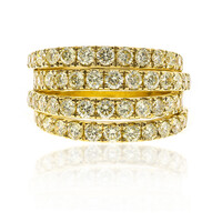 Gouden ring met gele S12 diamanten (CIRARI)