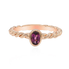 Zilveren ring met een rhodliet
