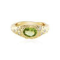 Zilveren ring met een peridoot