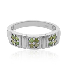 Zilveren ring met alexandrieten