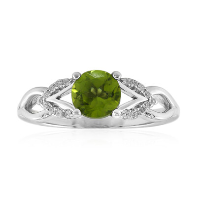 Zilveren ring met een Birmese Peridoot