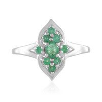 Zilveren ring met een Zambia-smaragd
