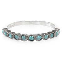 Zilveren ring met Fancy diamanten