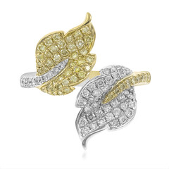 Gouden ring met gele S12 diamanten (CIRARI)