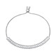 Zilveren armband met witte topaasstenen