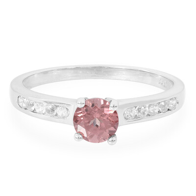 Zilveren ring met een Malaya granaat