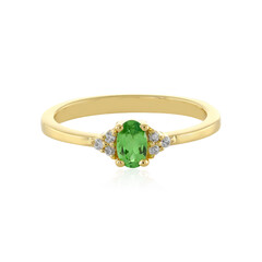 Zilveren ring met een tsavoriet