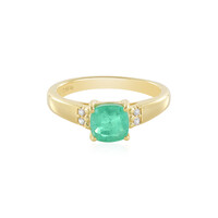 Zilveren ring met een Russische smaragd