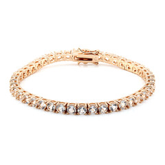 Zilveren armband met witte topaasstenen