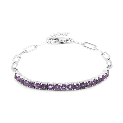 Zilveren armband met amethisten