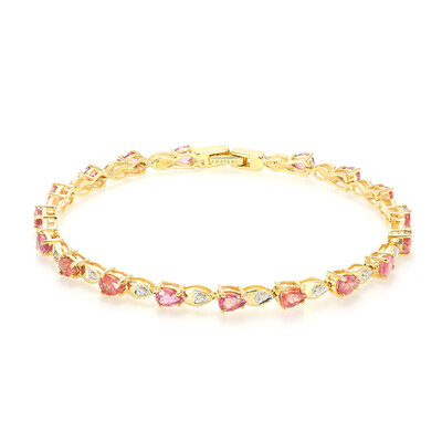 Gouden armband met Onverhitte Padparadscha Saffieren (AMAYANI)
