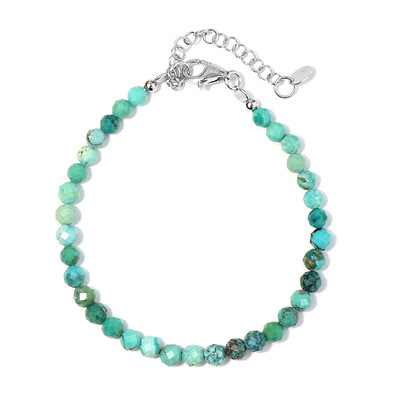 Zilveren armband met turkooisstenen