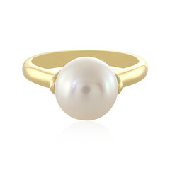 Zilveren ring met een zoetwater kweekparel