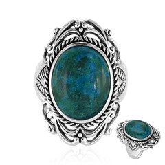 Zilveren ring met een Chrysokoll (Art of Nature)