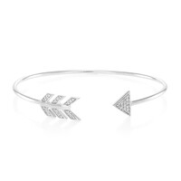 Zilveren armband met witte saffieren