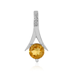 Zilveren hanger met een citrien