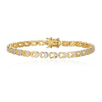 Messingen armband met een I3 (I) Diamant (Juwelo Style)