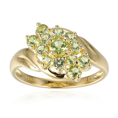Zilveren ring met een peridoot